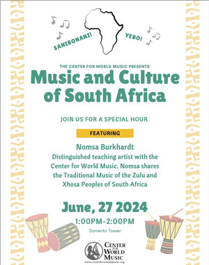 Center for World Music presents: Music and Culture of South Africa - Page 2