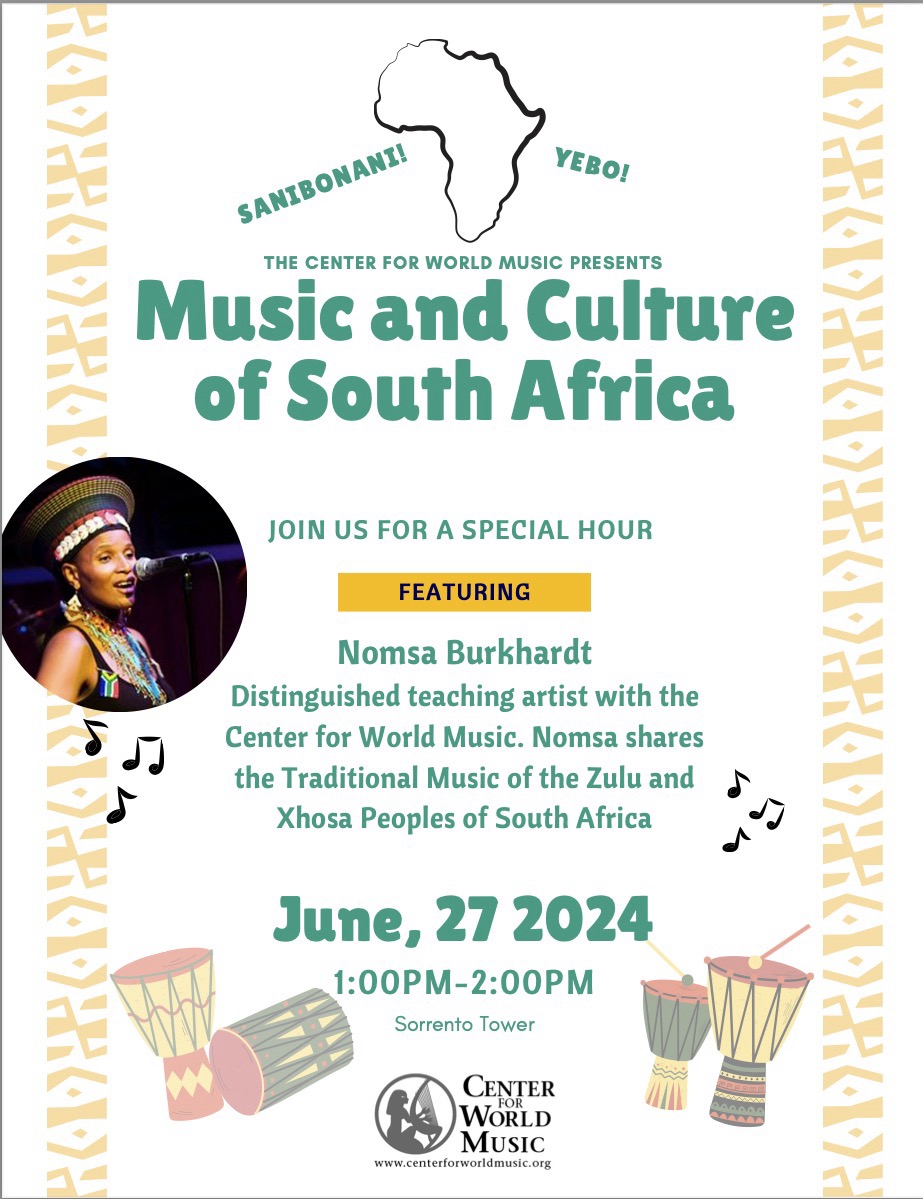 Center for World Music presents: Music and Culture of South Africa - Page 1